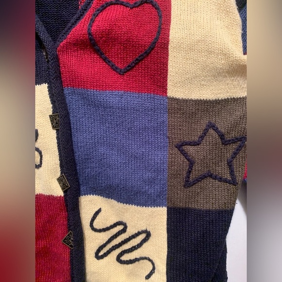 Christopher & Banks Vintage Y2K Patchwork Cardigan - Picture 7 of 11